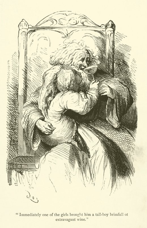 Illustrazione per le opere di Rabelais da Gustave after Dore