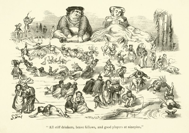 Illustrazione per le opere di Rabelais da Gustave after Dore