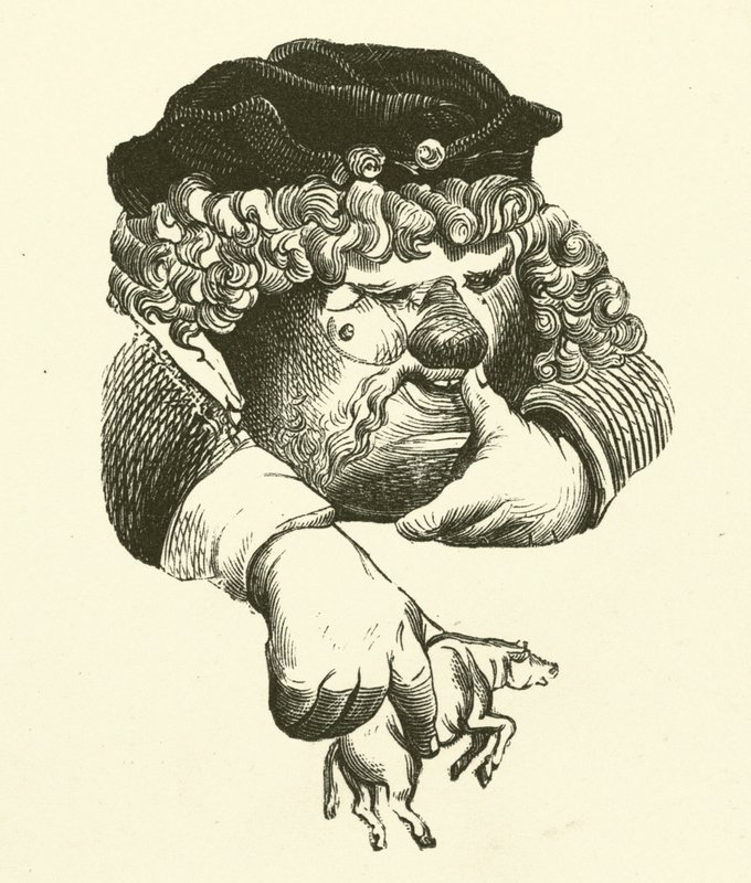 Illustrazione per le opere di Rabelais da Gustave after Dore