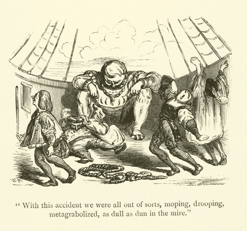 Illustrazione per le opere di Rabelais da Gustave after Dore
