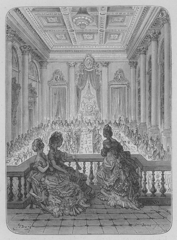 La Cena degli Orafi da Gustave after Dore