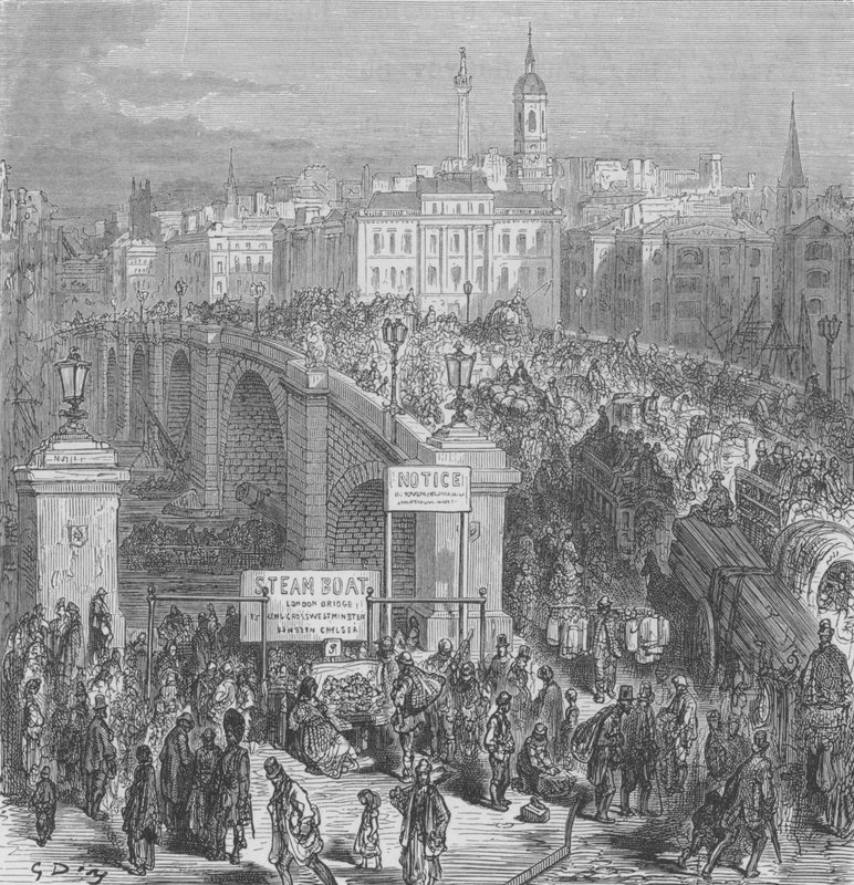Il ponte di Londra, 1875 da Gustave after Dore