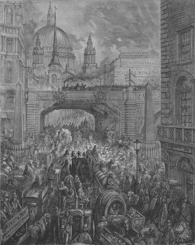 Ludgate-Hill da Gustave after Dore