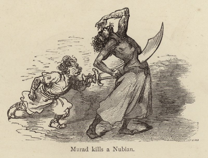 Murad uccide un nubiano da Gustave after Dore