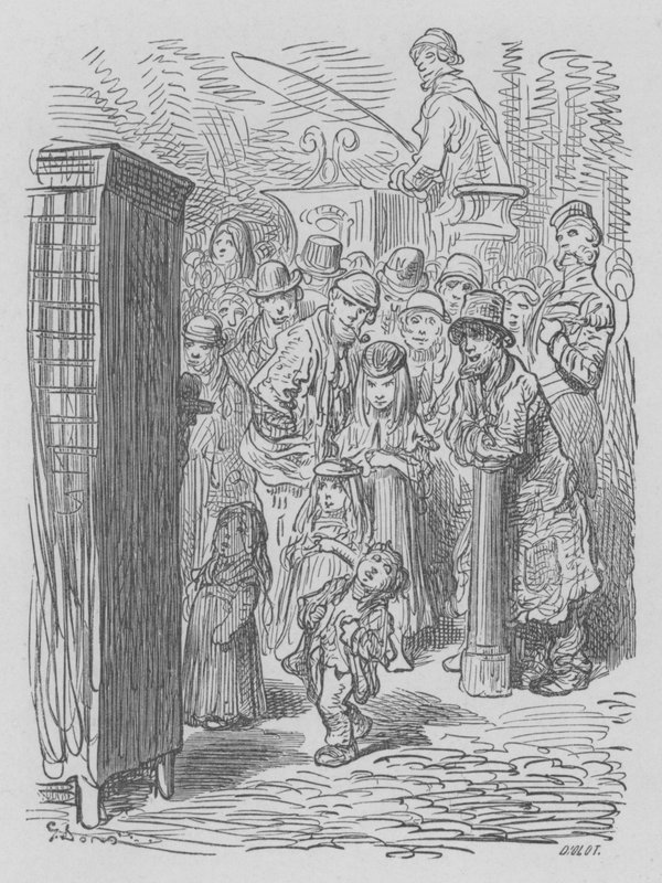 Punch E Judy, Teatro Ambulante da Gustave after Dore