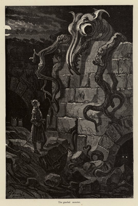 Il mostro nodoso da Gustave after Dore