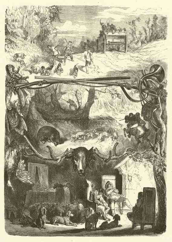 La vita di un cacciatore da Gustave after Dore