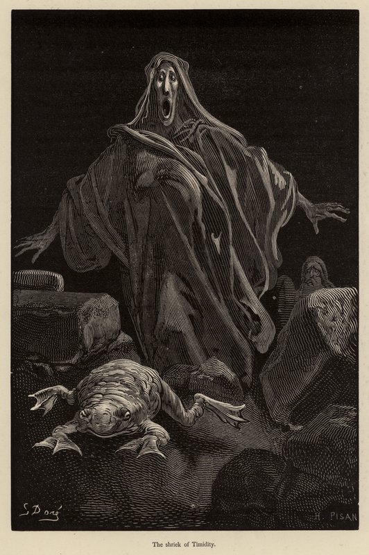 Il grido della Timidezza da Gustave after Dore