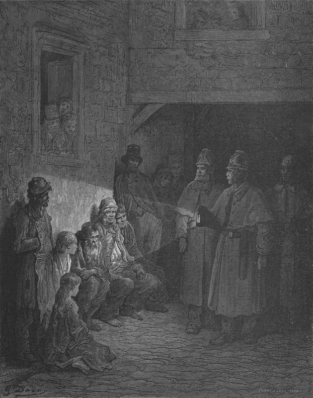 Un Giro Di Polizia da Gustave after Dore