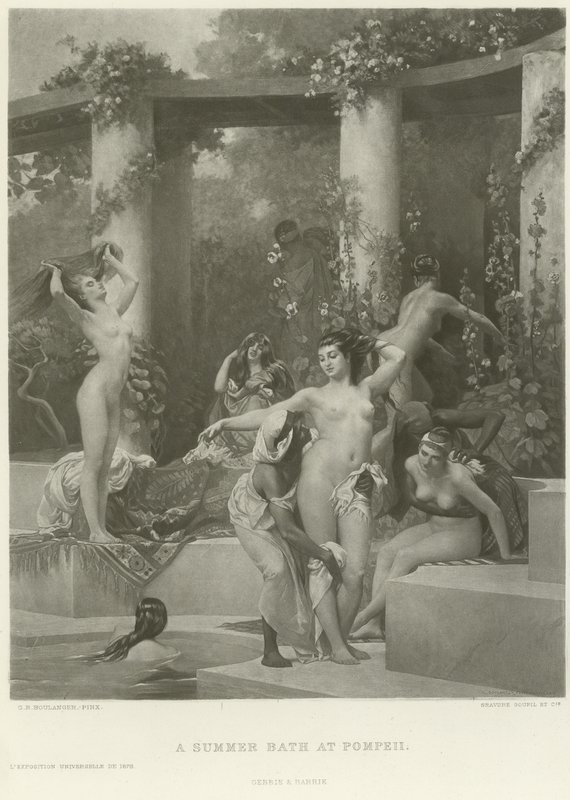 Un bagno estivo a Pompei da Gustave Clarence Rodolphe Boulanger