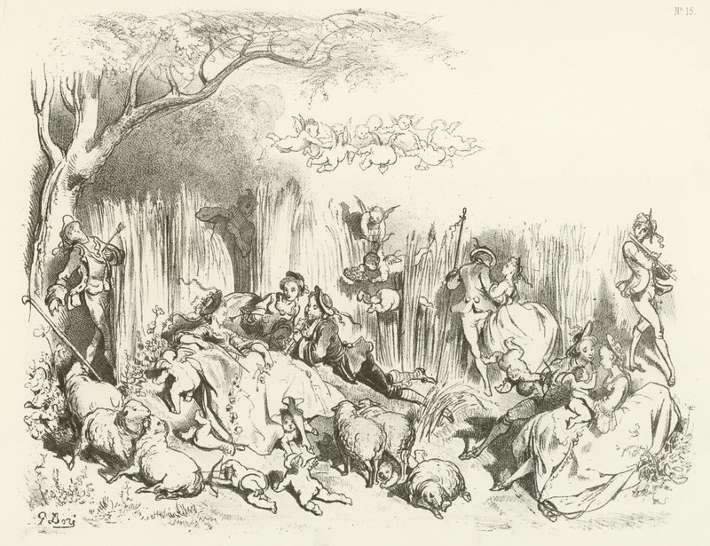 Una pastorale sotto Luigi XV da Gustave Dore