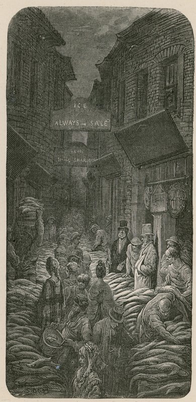 Dark Horse Lane, Billingsgate da Gustave Dore