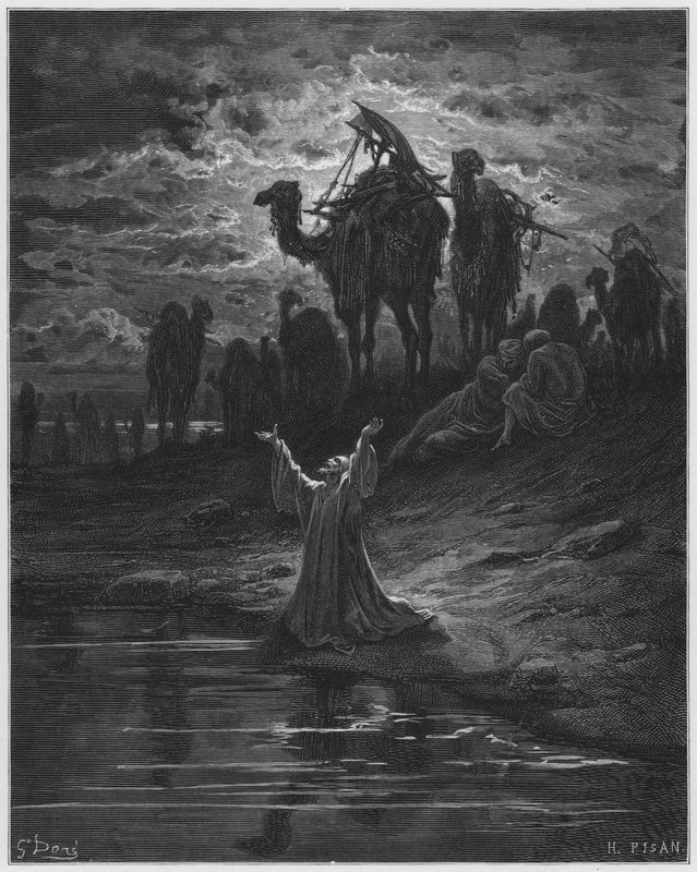 Bibbia di Gustave Doré: La preghiera di Giacobbe da Gustave Dore