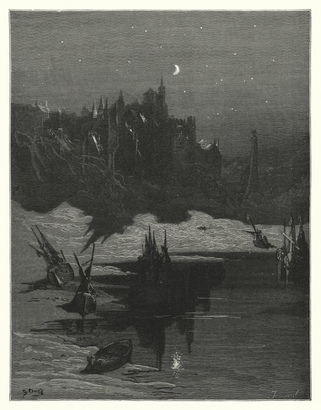 Illustrazione di Gustave Dore per La ballata del vecchio marinaio di Coleridge da Gustave Dore