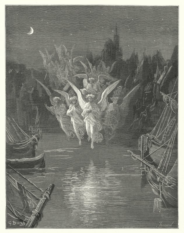 Illustrazione di Gustave Doré per La ballata del vecchio marinaio di Coleridge da Gustave Dore