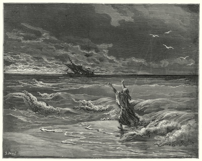 Don Chisciotte di Gustave Doré: "Torna indietro, mia cara figlia, perché ti perdono tutto" da Gustave Dore