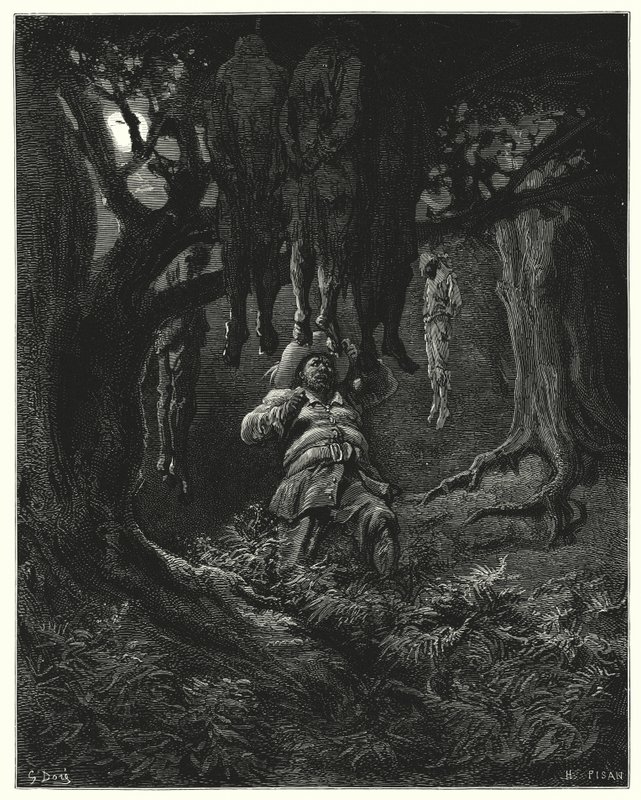Don Chisciotte di Gustave Doré: "Chiamò Don Chisciotte per aiuto" da Gustave Dore