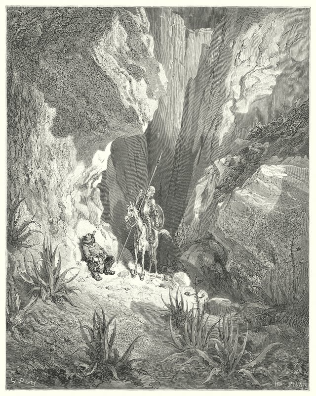 Don Chisciotte di Gustave Doré: "La prima cosa che trovò fu l