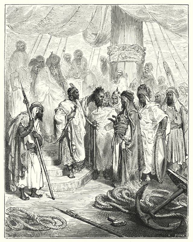 Don Chisciotte di Gustave Doré: "Gli tagliarono la testa e la portarono al generale turco" da Gustave Dore