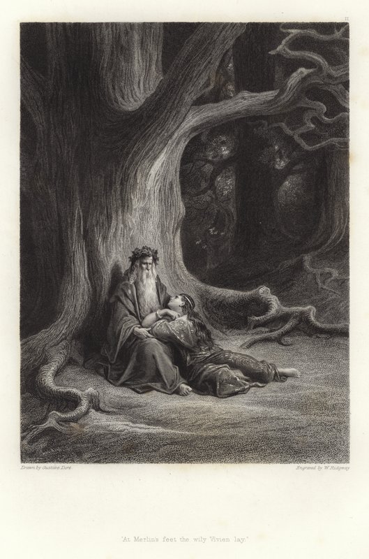 Illustrazione per Vivien di Alfred Tennyson da Gustave Dore