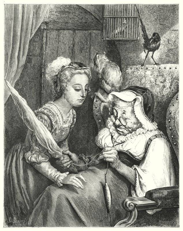 La Bella Addormentata (incisione) da Gustave Dore