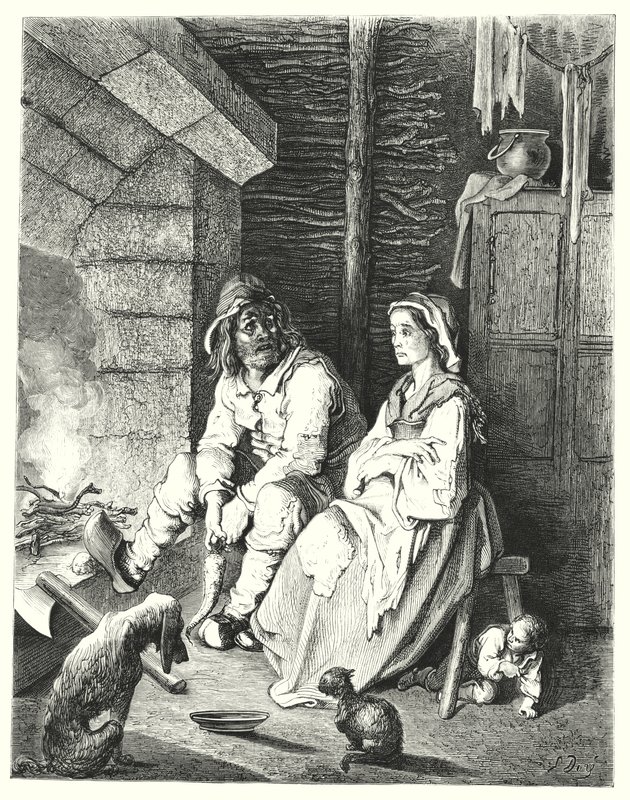 Le Petit Poucet (incisione) da Gustave Dore