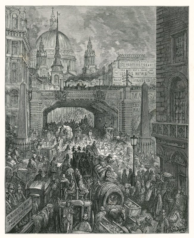 Ludgate Hill (incisione) da Gustave Dore