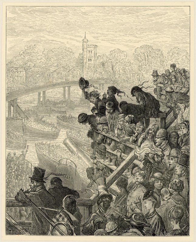 Regata Oxford e Cambridge, Putney da Gustave Dore