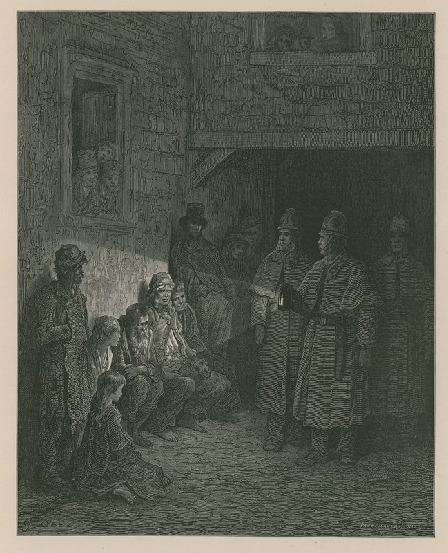 Poliziotti in pattuglia da Gustave Dore
