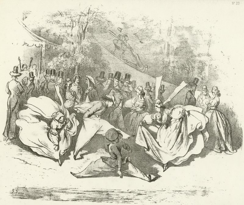 Dieci anni dopo o un cambio di moda 1840 da Gustave Dore