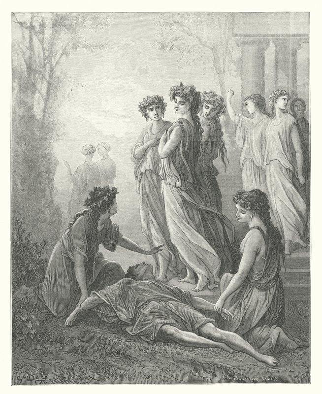 Le favole di La Fontaine: Dafni e Alcimadura da Gustave Dore
