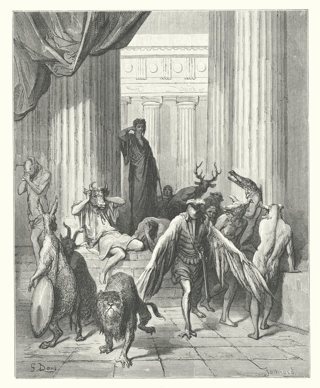 Le favole di La Fontaine: I compagni di Ulisse da Gustave Dore