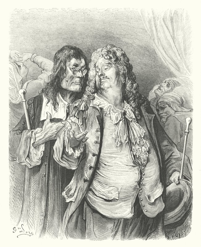 Le favole di La Fontaine: I dottori da Gustave Dore
