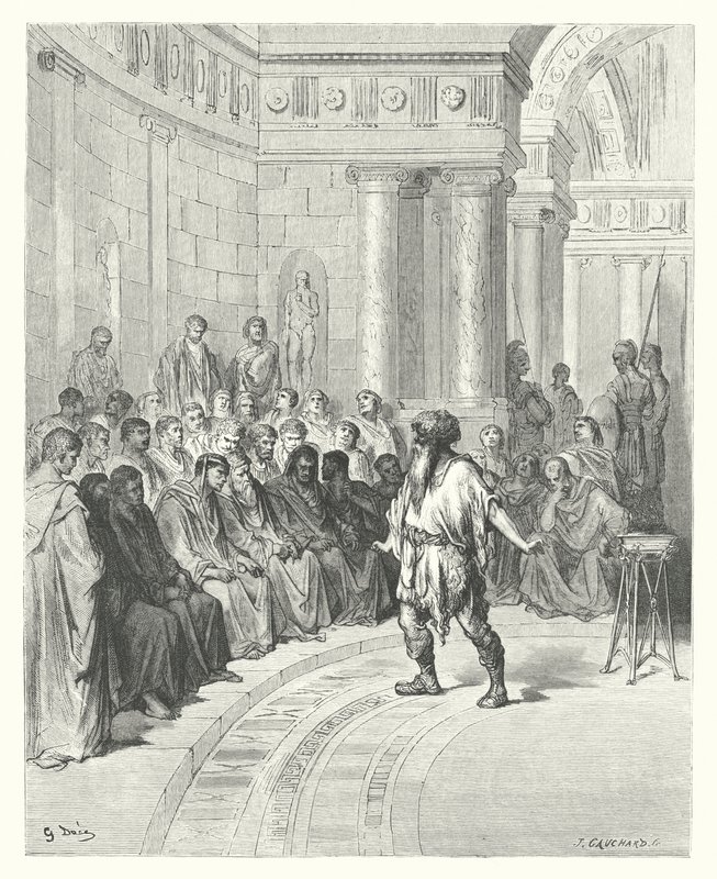 Le favole di La Fontaine: Il contadino del Danubio da Gustave Dore