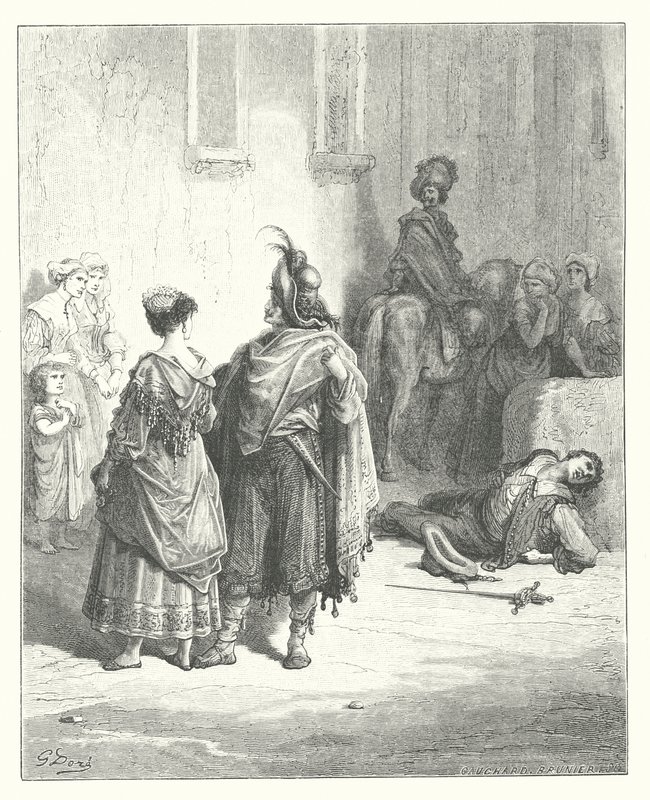 Le favole di La Fontaine: I due uccelli da Gustave Dore