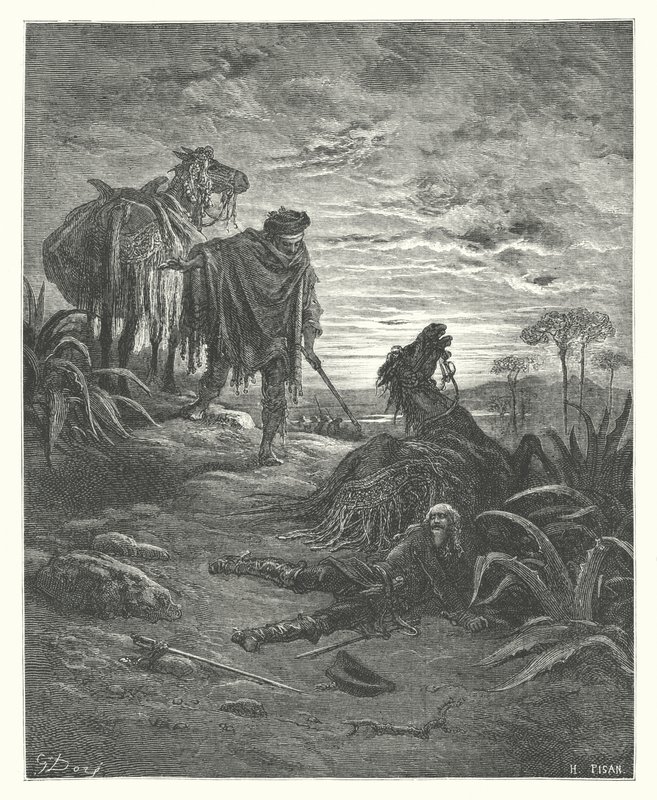 Le Favole di La Fontaine: I Due Muli da Gustave Dore