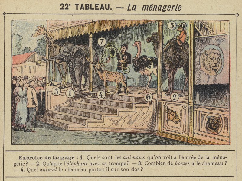 La menagerie da Gustave Fraipont