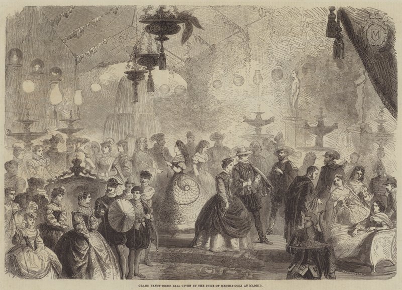 Gran Ballo in Maschera dato dal Duca di Medina-Coeli a Madrid da Gustave Janet