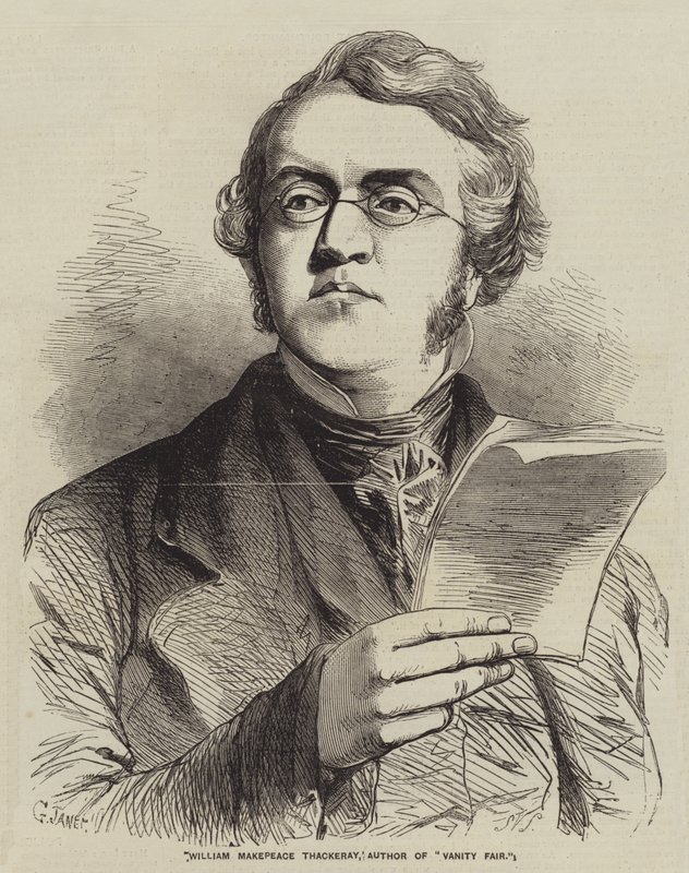 William Makepeace Thackeray, autore di Vanity Fair da Gustave Janet