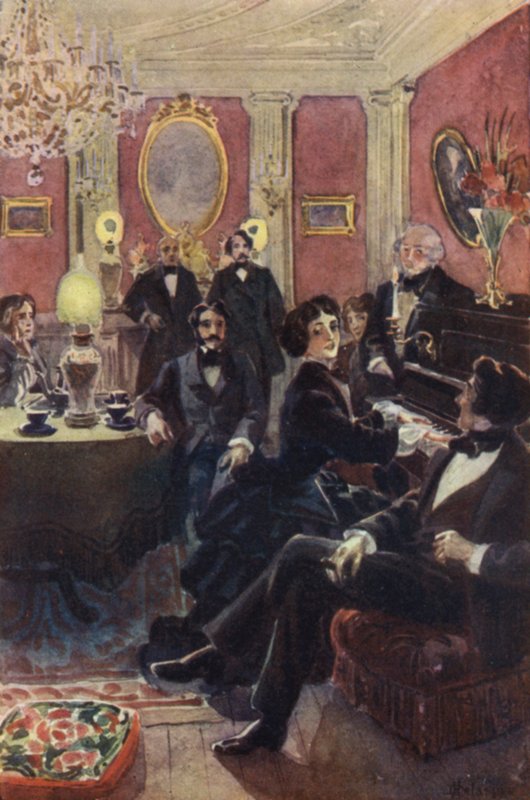 Si sedette al pianoforte e suonò le prime note di una polka da H. Delaspre