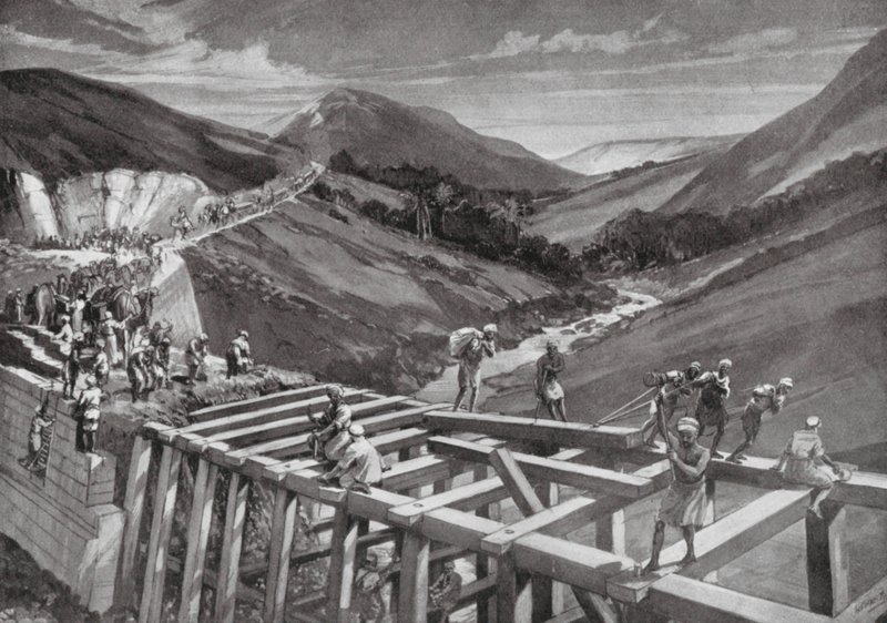 La diga di Marib da H. M. (after) Burton