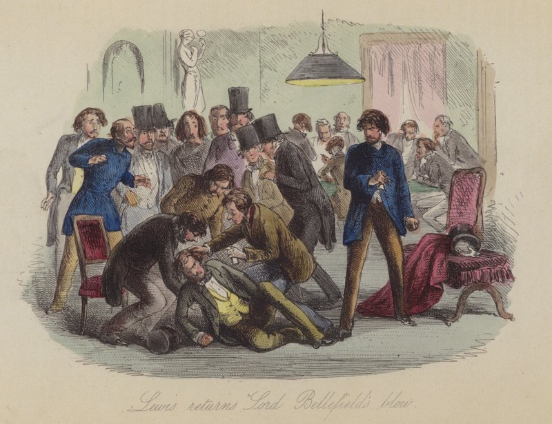 Illustrazione per Lewis Arundel o La Ferrovia della Vita di Frank E Smedley da after Hablot Knight Browne