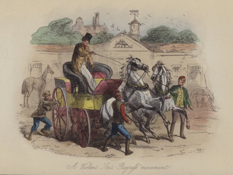 Illustrazione per Lewis Arundel o La Ferrovia della Vita di Frank E Smedley da after Hablot Knight Browne