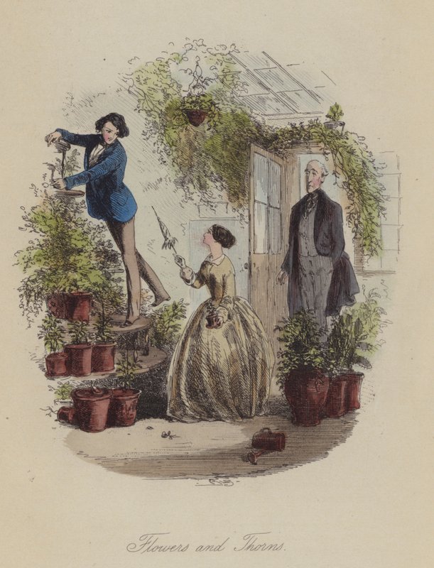 Illustrazione per Lewis Arundel o La Ferrovia della Vita di Frank E Smedley da after Hablot Knight Browne