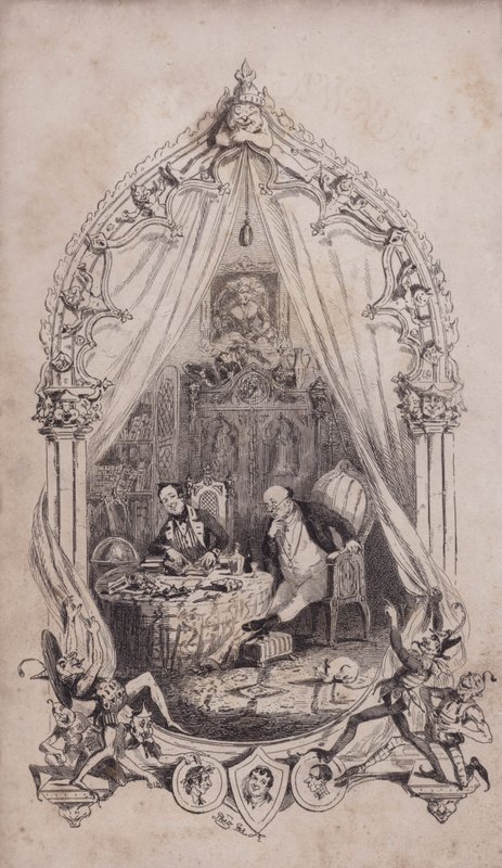 Samuel Pickwick e Alfred Jingle, illustrazione dal romanzo di Charles Dickens 