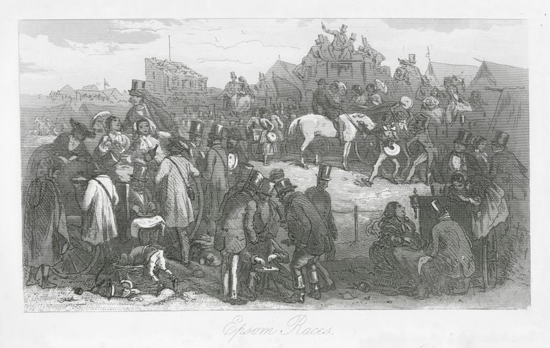 Strade di Londra: Corse di Epsom da Hablot Knight (1815 92) Browne