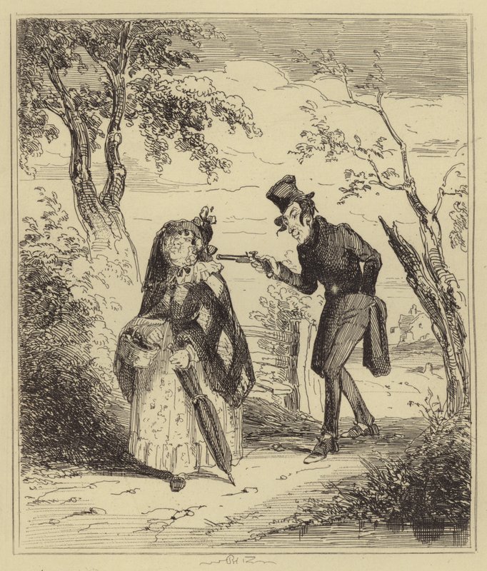 Bartlett spara a Mrs Lewis da Hablot Knight Browne