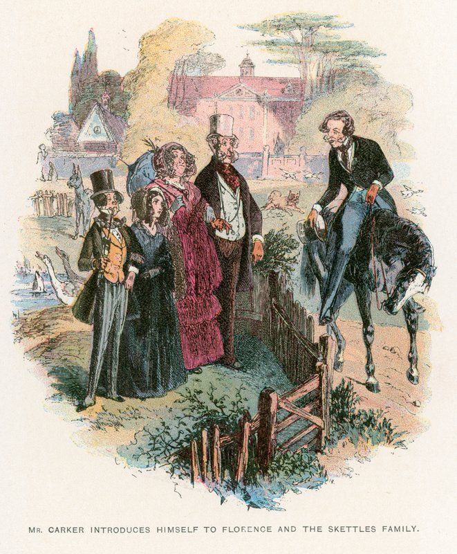 Illustrazione per Dombey e Figlio da Hablot Knight Browne