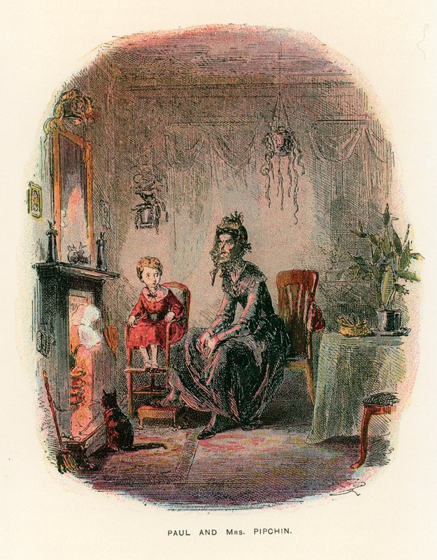Illustrazione per Dombey e Figlio da Hablot Knight Browne