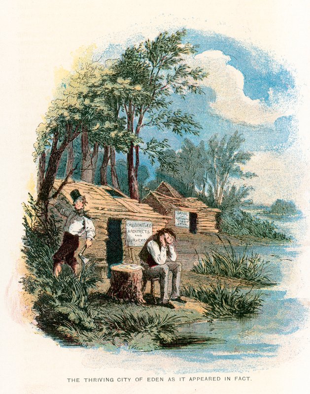 Illustrazione per Martin Chuzzlewit da Hablot Knight Browne